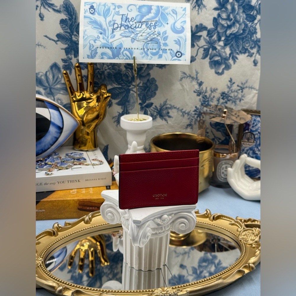 🆕 OROTON 🧿 NWOT Margot Card Sleeve, Red Leather Cardholder - Picture 3 of 16